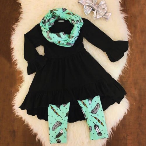 Fashion Kids Baby Girls Clothes Tops Blouse +