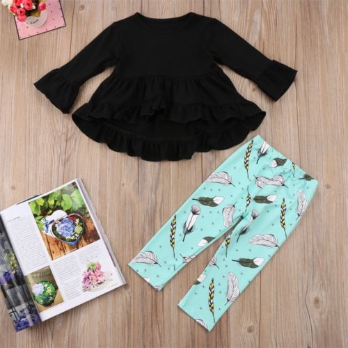 Fashion Kids Baby Girls Clothes Tops Blouse +