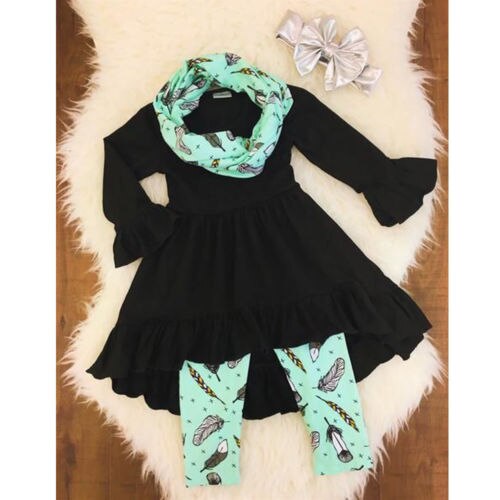 Fashion Kids Baby Girls Clothes Tops Blouse +