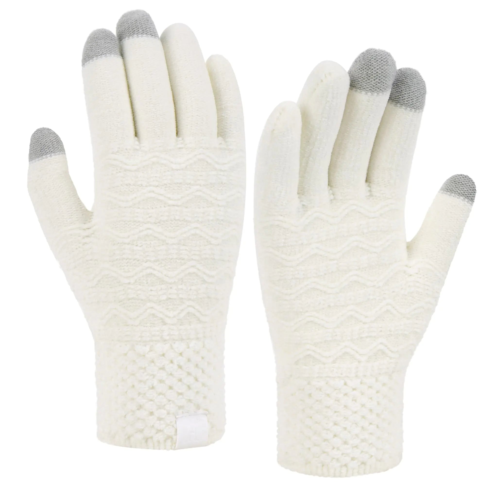 FZ FANTASTIC ZONE Winter Gloves for Women Cold Weather with Touch Screen Chenille Knit Thermal Warm Gloves Gifts