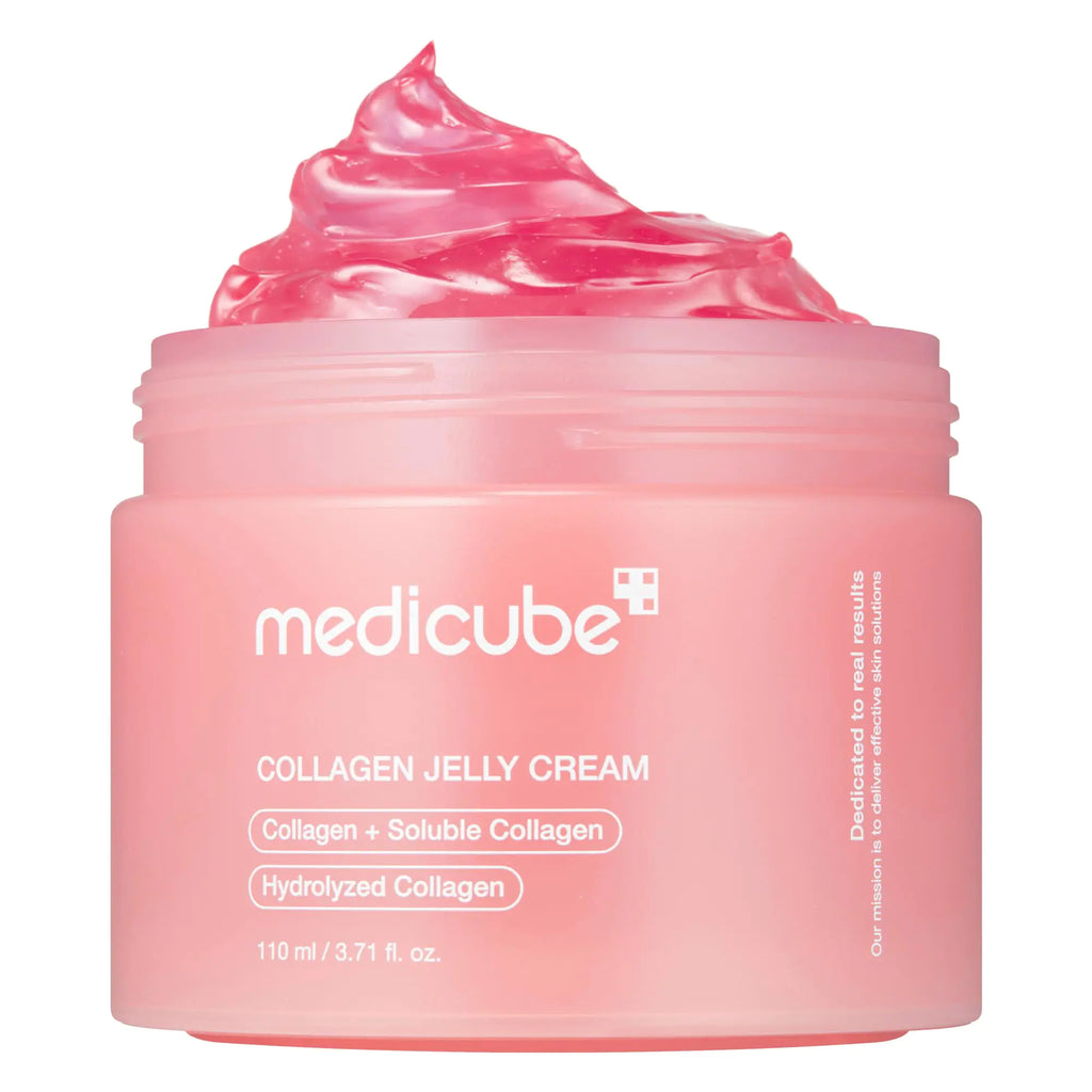 Medicube Collagen Jelly Cream- Niacinamide & Freeze-Dried Hydrolyzed Collagen - Boosts skins barrier hydration and gives 24h Glow & Lifted Look - No artificial color Korean skincare (3.71 fl.oz.)