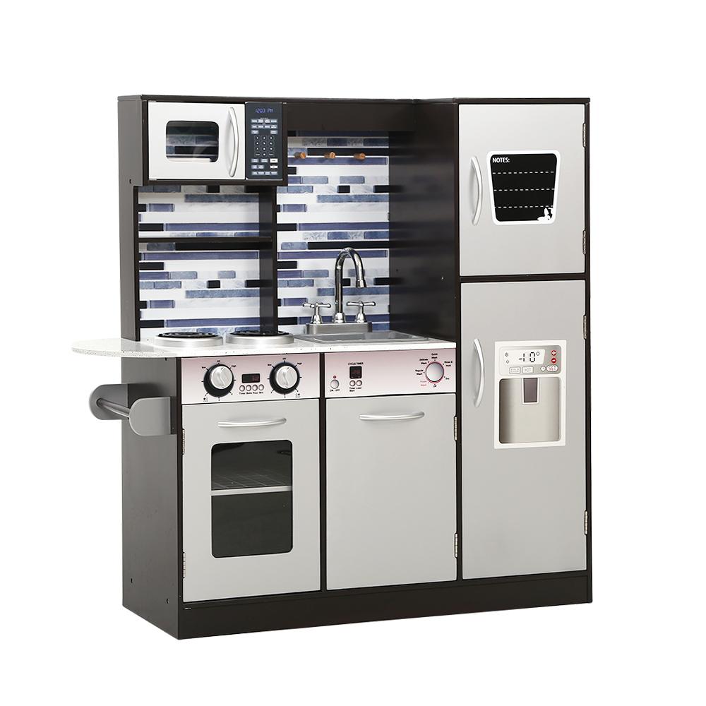 Keezi Kids Kitchen Play Set Wooden Pretend Toys Cooking Children Oven