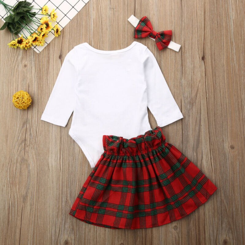 Pudcoco Autumn Christmas kids Baby Girl Clothes