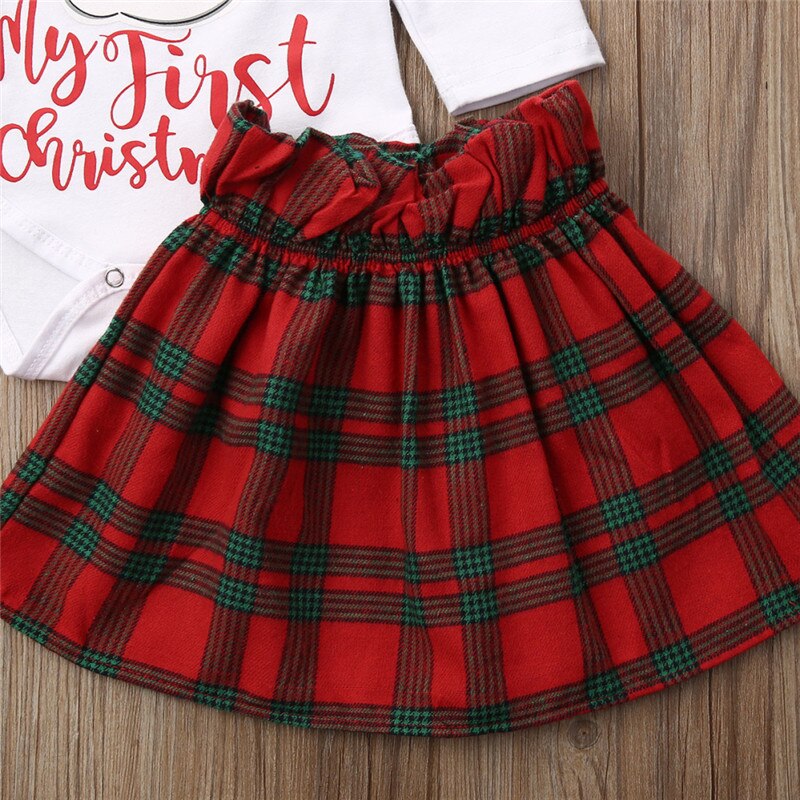 Pudcoco Autumn Christmas kids Baby Girl Clothes