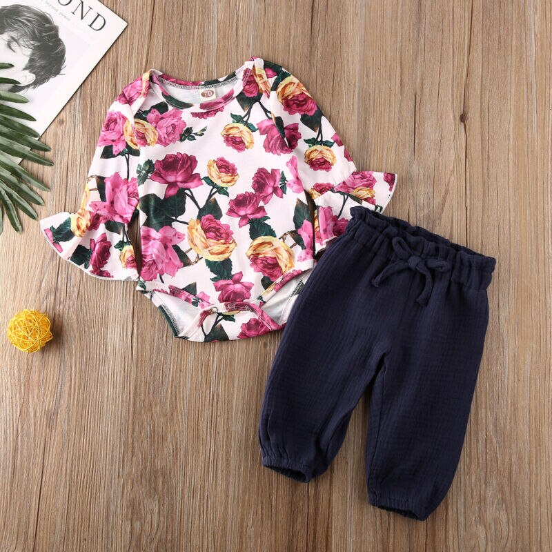 Pudcoco Autumn Newborn kids Baby Girl Clothes Long