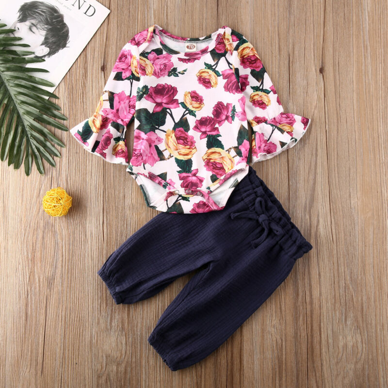 Pudcoco Autumn Newborn kids Baby Girl Clothes Long