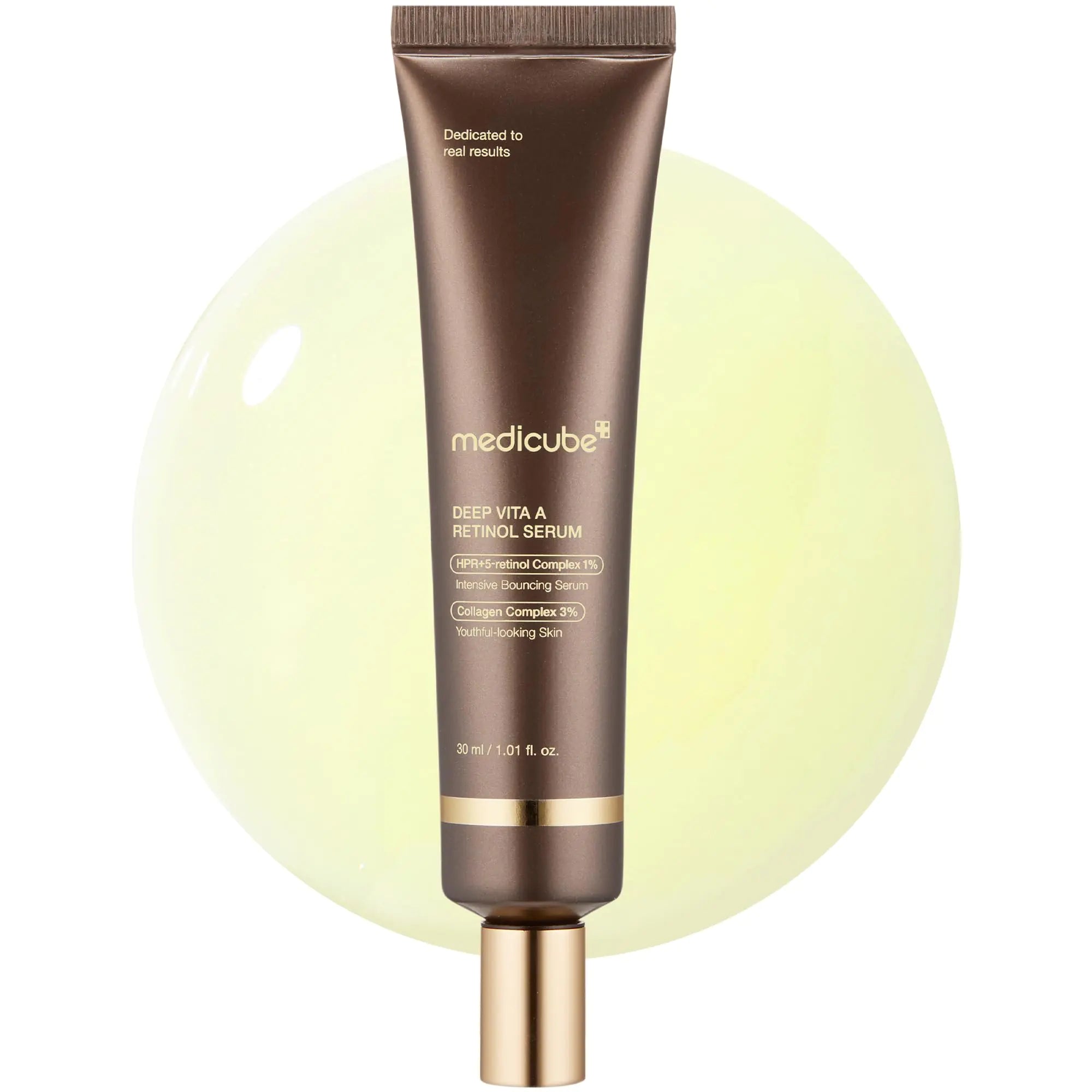 Medicube Deep Reviving Bakuchiol Retinol Facial Serum - Anti-Aging 4th Gen Retinol & Bakuchiol - Targets Fine Lines Uneven Skin Tone Blemish Scars - Korean Skin Care Low Irritant 1.69 oz