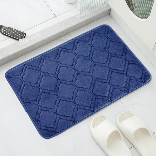 Striped Bath Mat,absorbent Quick-drying Kitchen Carpet,anti-skid