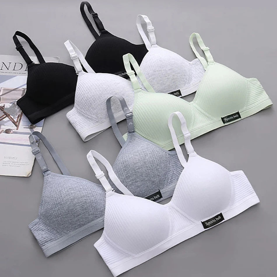 Sport Underwear for Teens Seamless Girl No Underwire Training Bra Soft