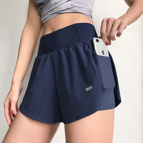 Women's High-Waisted Loose Workout Shorts Quick-Dry Yoga Running