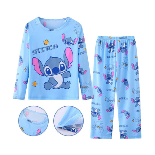 Children's Clothing Sets Stitch Angel Boy Sleepwear Long