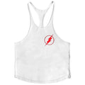 2025 Men's 100% Cotton Tank Top - Lightning Graphic Y-Back Vest,