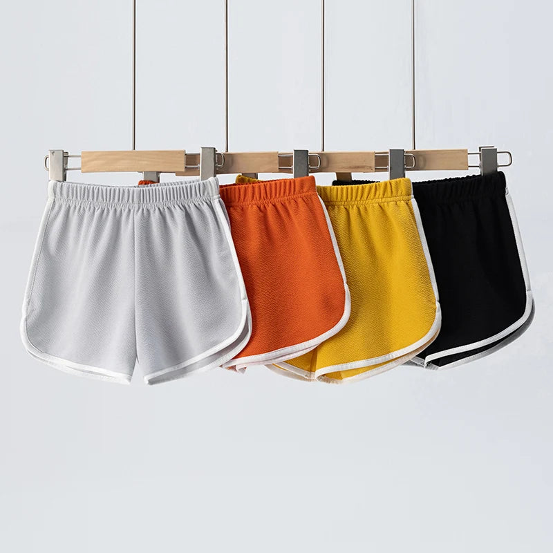 4/1 Pcs Children's Solid Color Basic Shorts