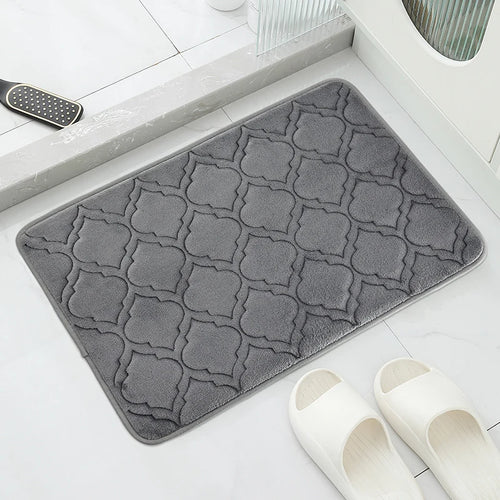 Striped Bath Mat,absorbent Quick-drying Kitchen Carpet,anti-skid