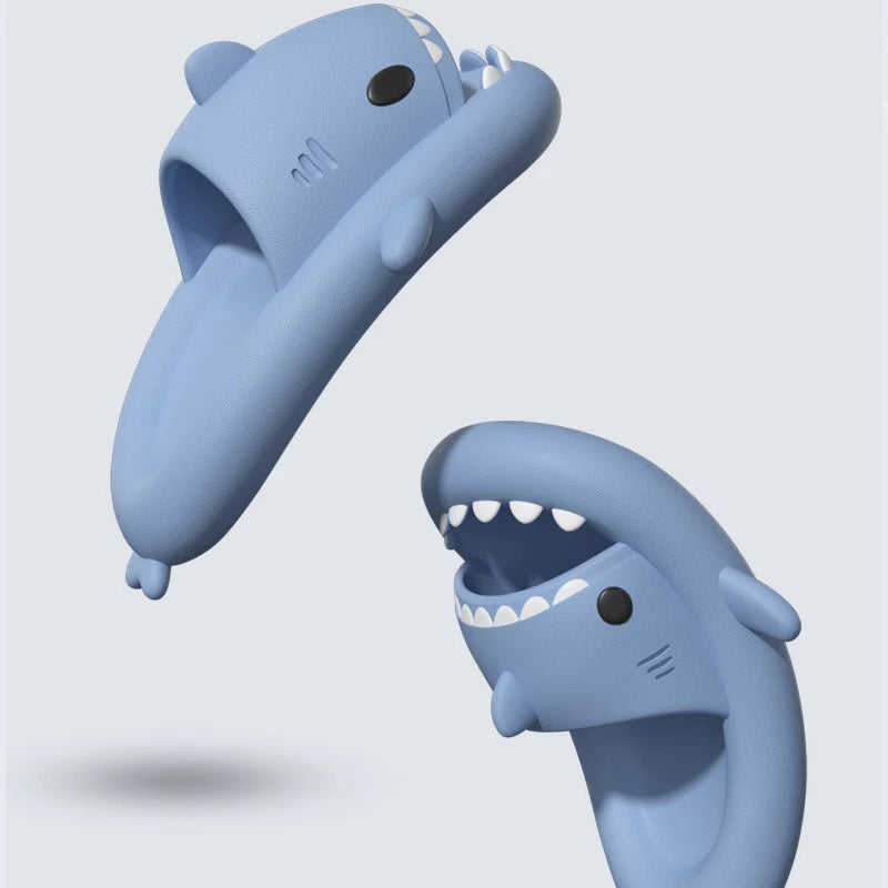 ChildrenSlippers Soft Sole Cartoon Shark Slipper Women Man Indoor