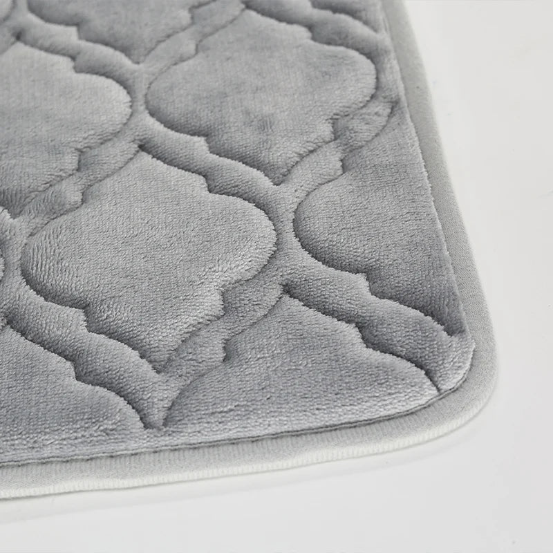 Striped Bath Mat,absorbent Quick-drying Kitchen Carpet,anti-skid