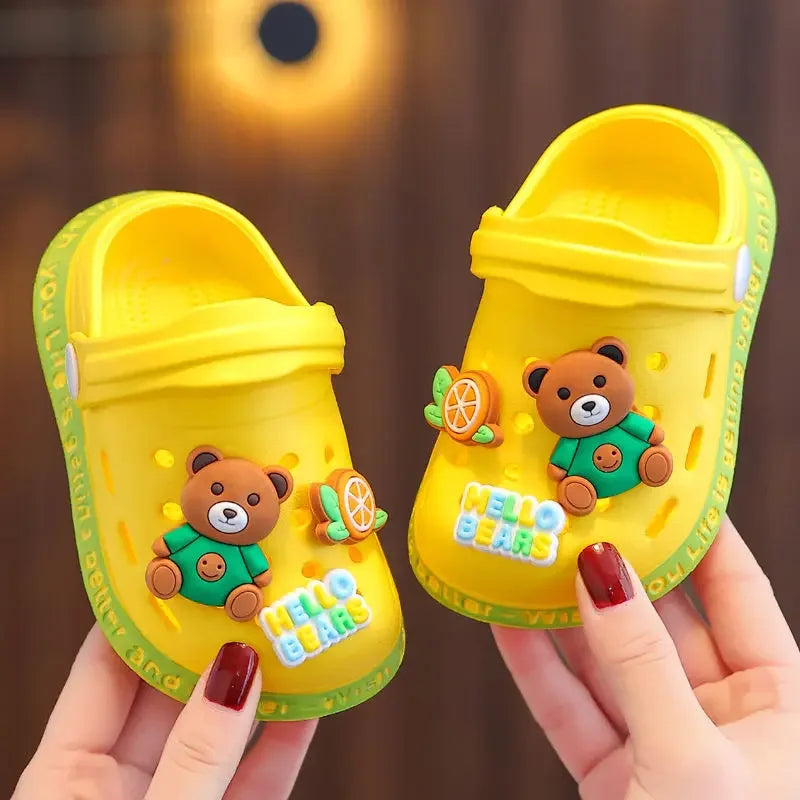Children's Slippers Cute Cartoon Girls Boys with Soft Soles Baby Bags