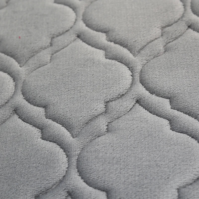 Striped Bath Mat,absorbent Quick-drying Kitchen Carpet,anti-skid