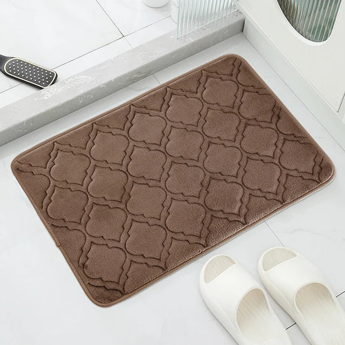 Striped Bath Mat,absorbent Quick-drying Kitchen Carpet,anti-skid