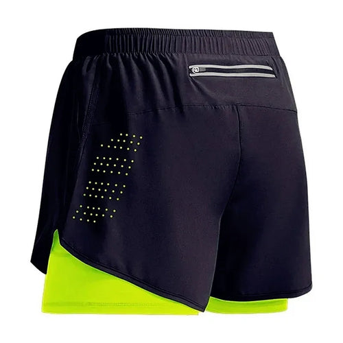 Men's Fitness Training Shorts Summer 2 In 1 Quick Dry Gym