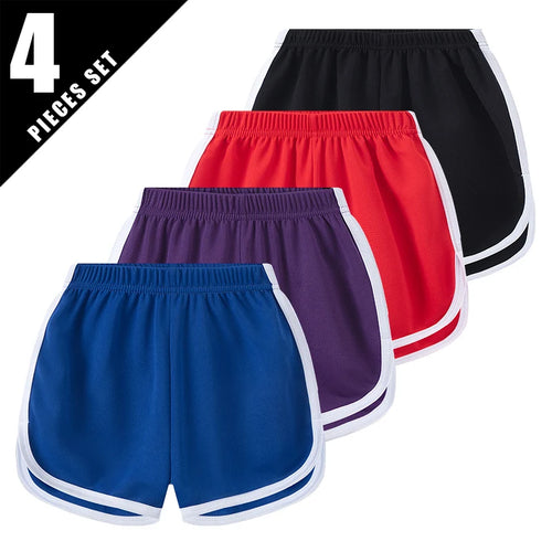 4/1 Pcs Children's Solid Color Basic Shorts