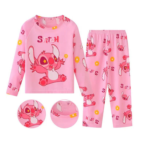 Children's Clothing Sets Stitch Angel Boy Sleepwear Long