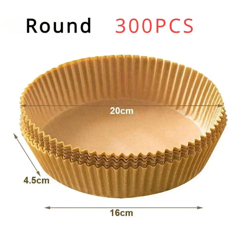 50/100PCS Air Fryer Disposable Paper Square Round Baking Paper
