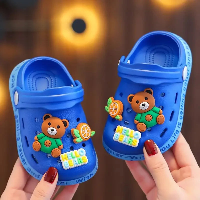 Children's Slippers Cute Cartoon Girls Boys with Soft Soles Baby Bags