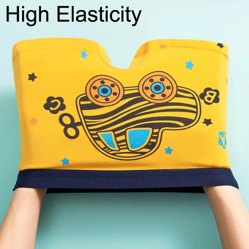 4 Pcs/Lot Children Panties Cotton Underwear For Boys 3-14 Years