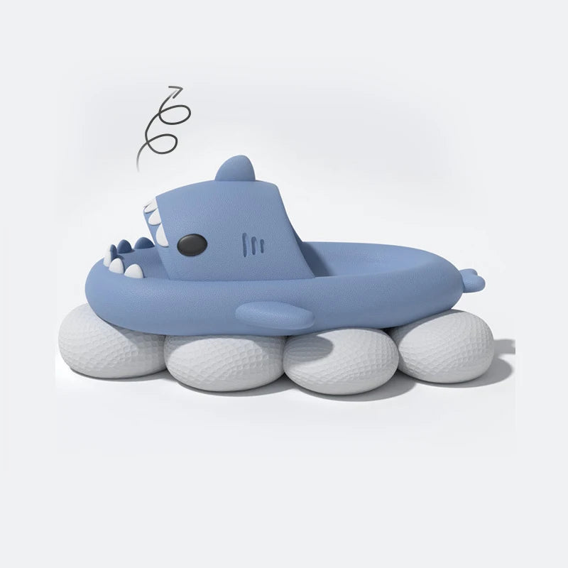 ChildrenSlippers Soft Sole Cartoon Shark Slipper Women Man Indoor