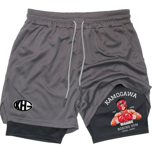 Anime IPPO Compreesion Shorts for Men Gym Workout Running Athletic 2