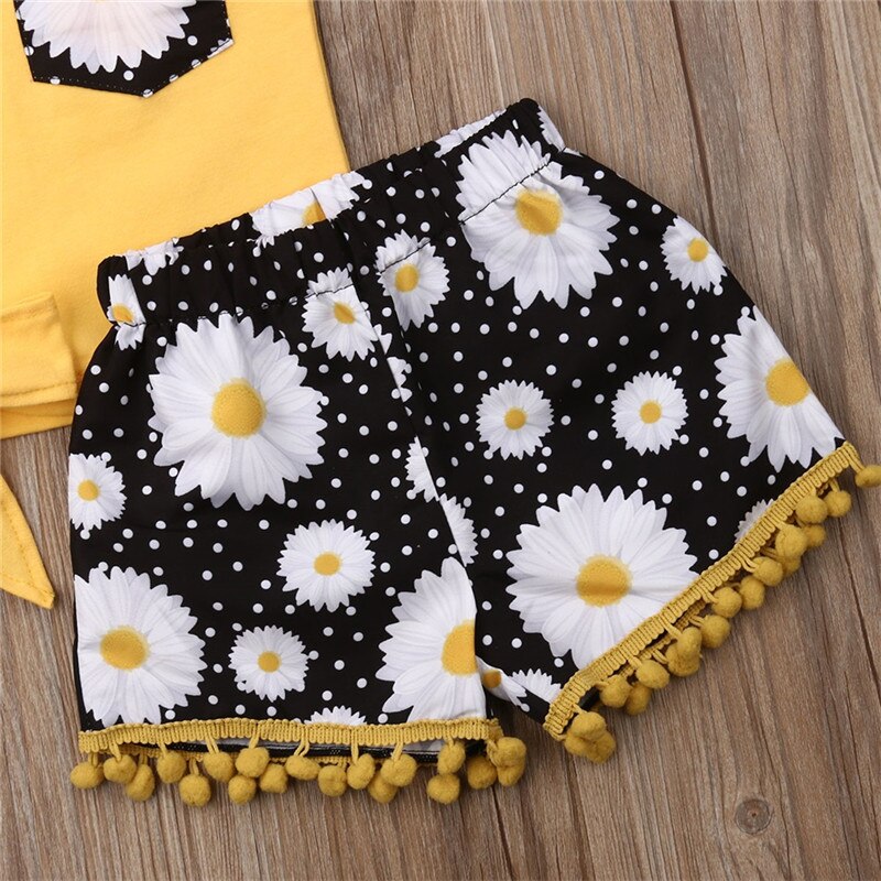 Toddler Kids Baby Girl Floral Clothes Vest Tops +
