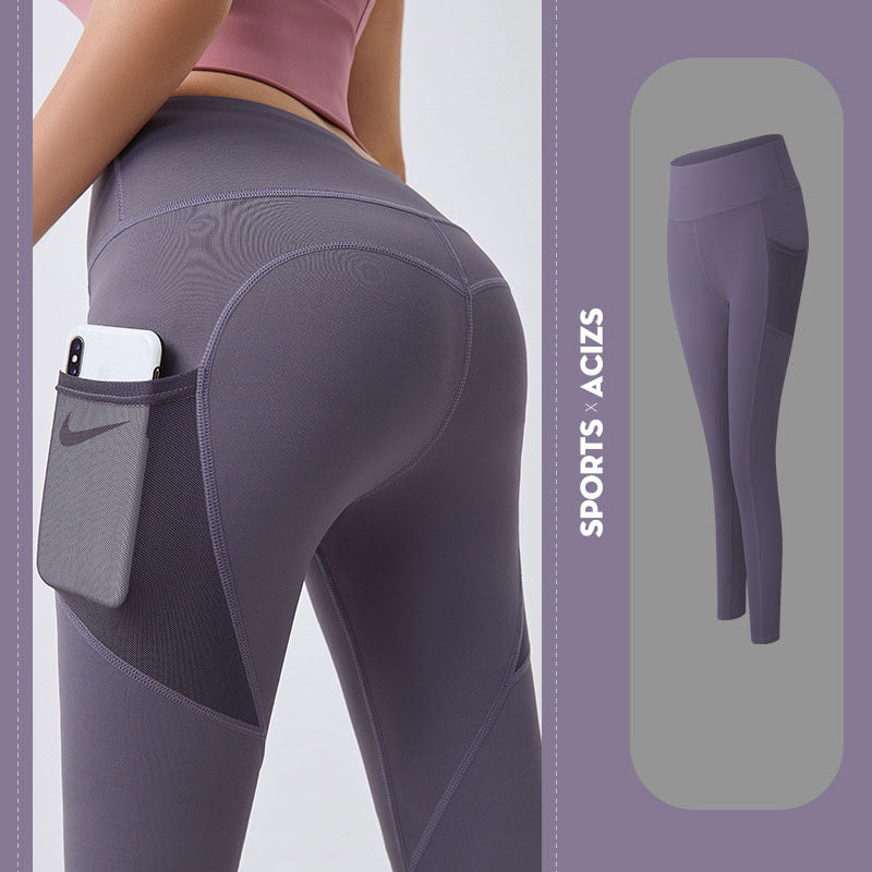 Yoga Pants Women With Pocket Leggings Sport  Gym Leggings Women Tummy Control Jogging Tights Female Fitness Pants