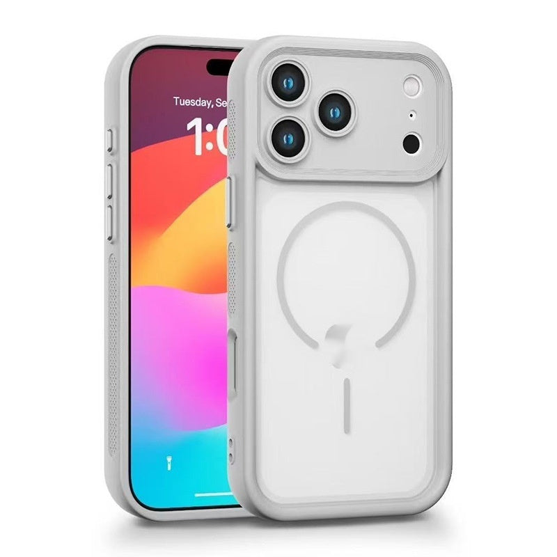 Suitable For 17 Phone Case Frosted Magnetic Skin-absorbing Soft Cover