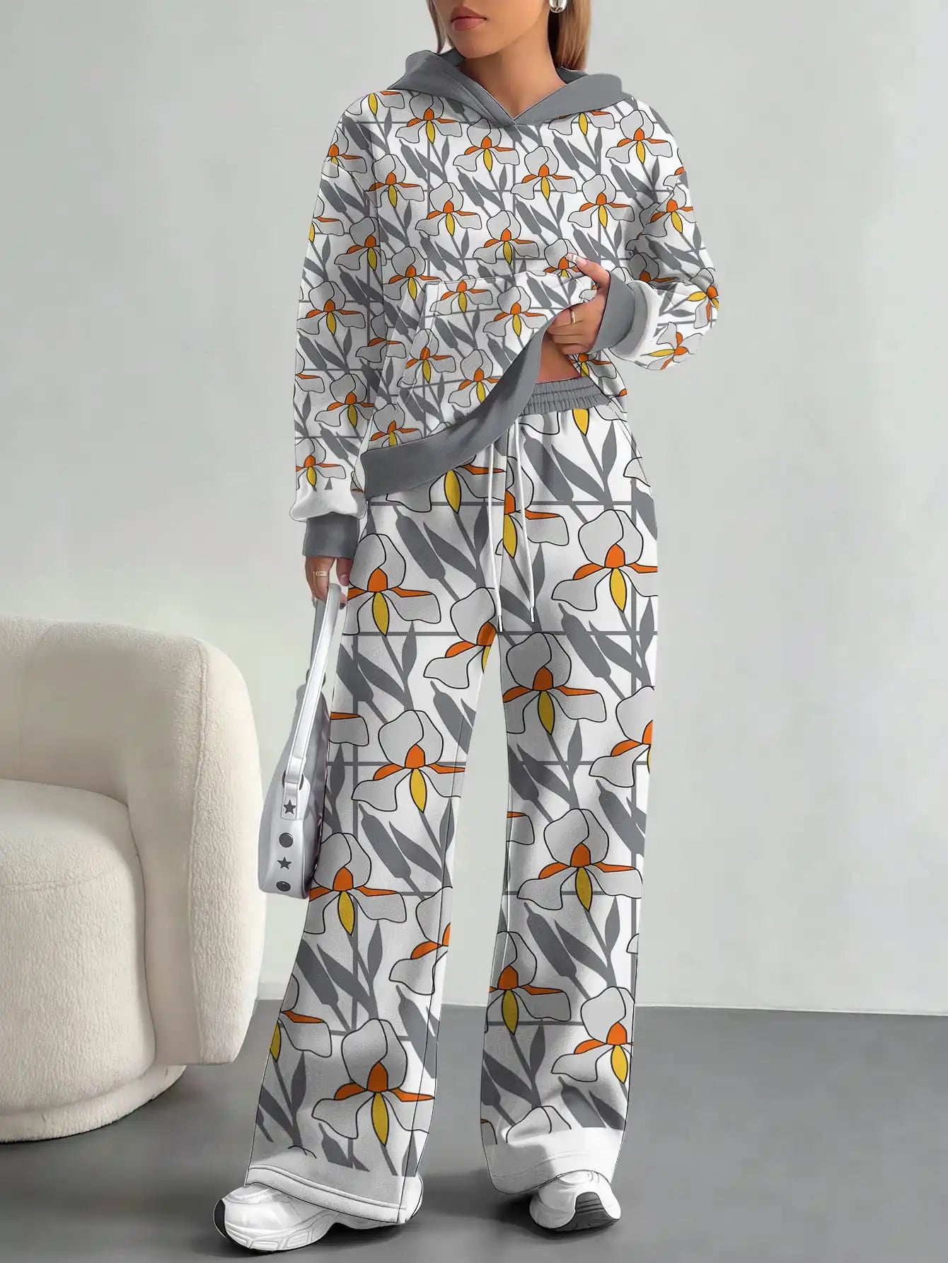 floral pattern new hot style autumn and winter new fashion casual suits