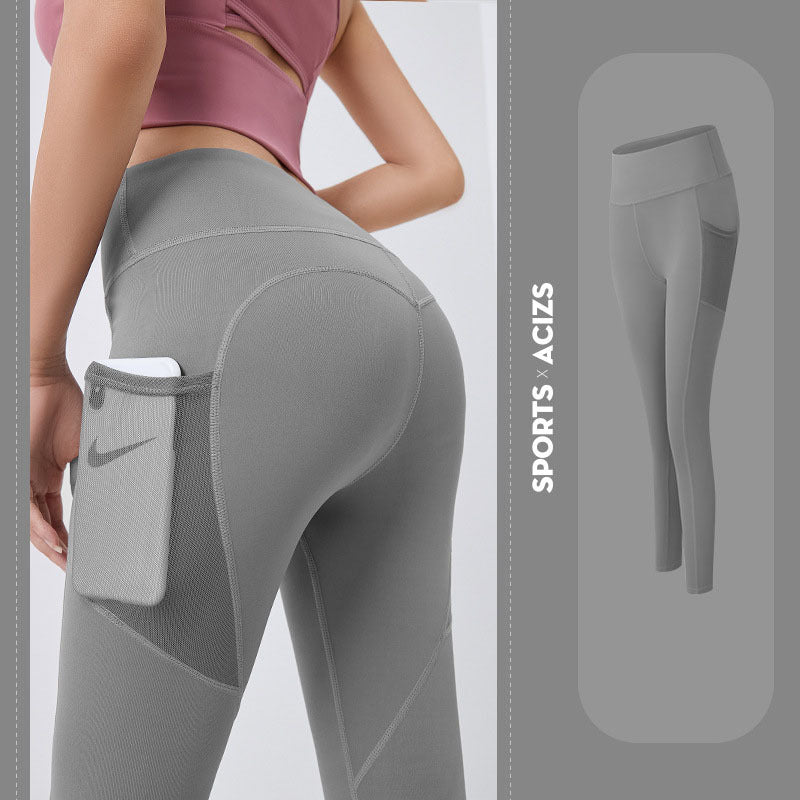 Yoga Pants Women With Pocket Leggings Sport  Gym Leggings Women Tummy Control Jogging Tights Female Fitness Pants