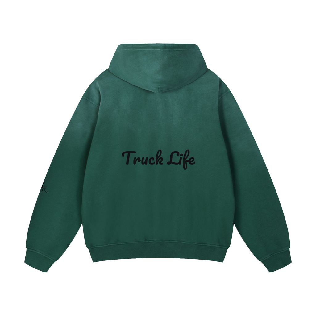 Heavyweight Sunfade Oversized Hoodie truck life