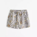 Leaf Pattern Shorts Sports Men