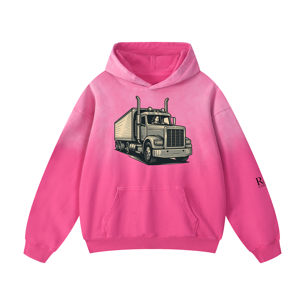 Heavyweight Sunfade Oversized Hoodie truck life