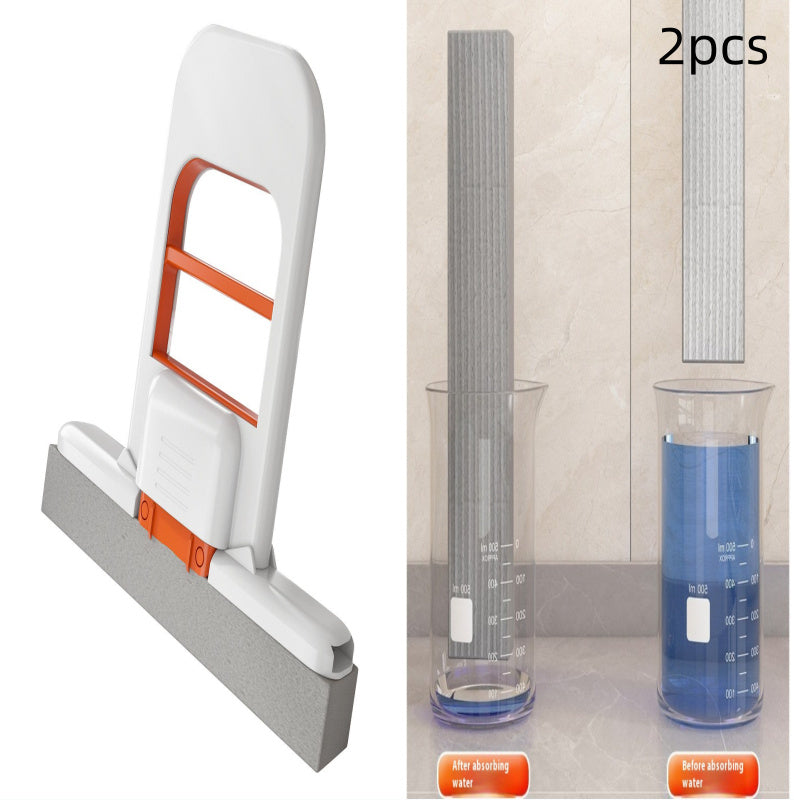 Handheld Mini Foldable Desktop Mop Small Cotton Mops Sponge Cleaning Tool For Bathroom Kitchen Desktop Glass Living Room Car