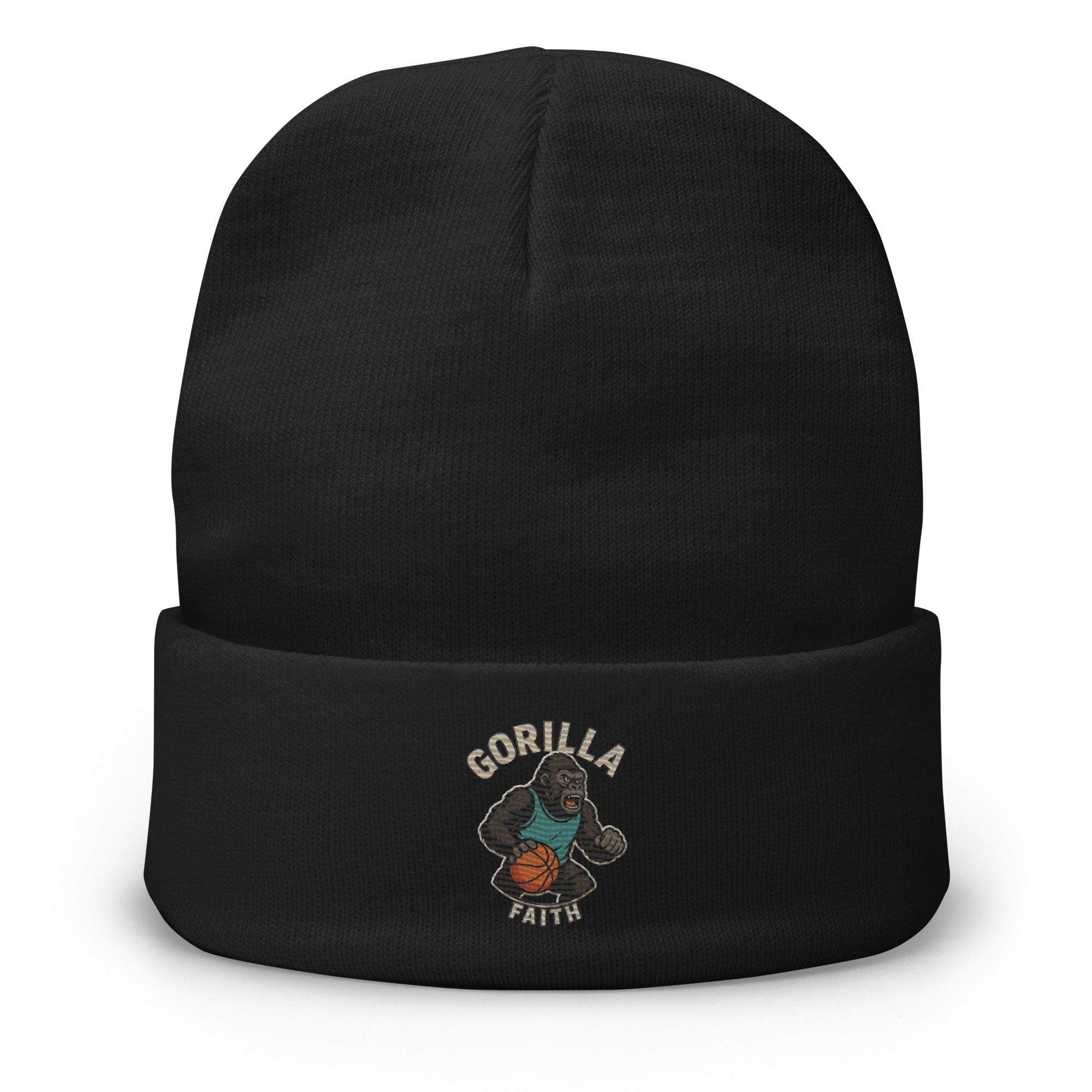Embroidered Beanie Gorilla Faith