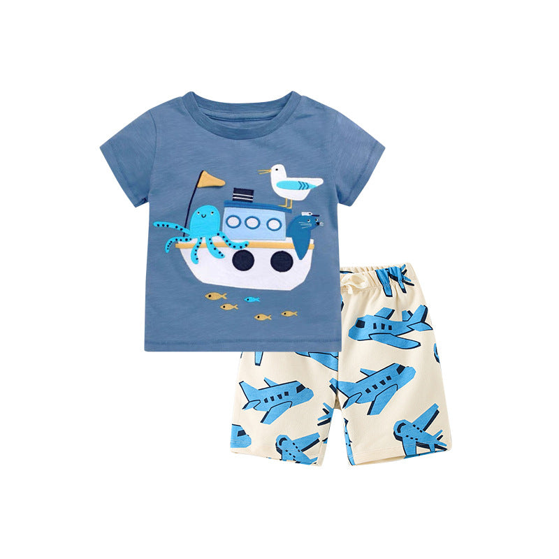 Baby Boy Cartoon Graphic Clothing Sets